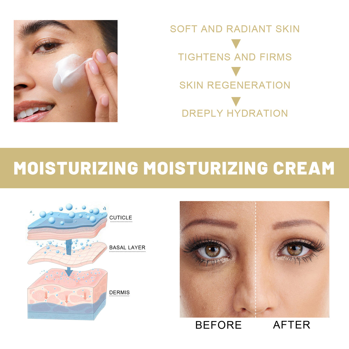 Collagen Cream, Brightening Moisturizing Facial Skin And Smoothing Fine Lines Cream - V.I.P Digital Presence