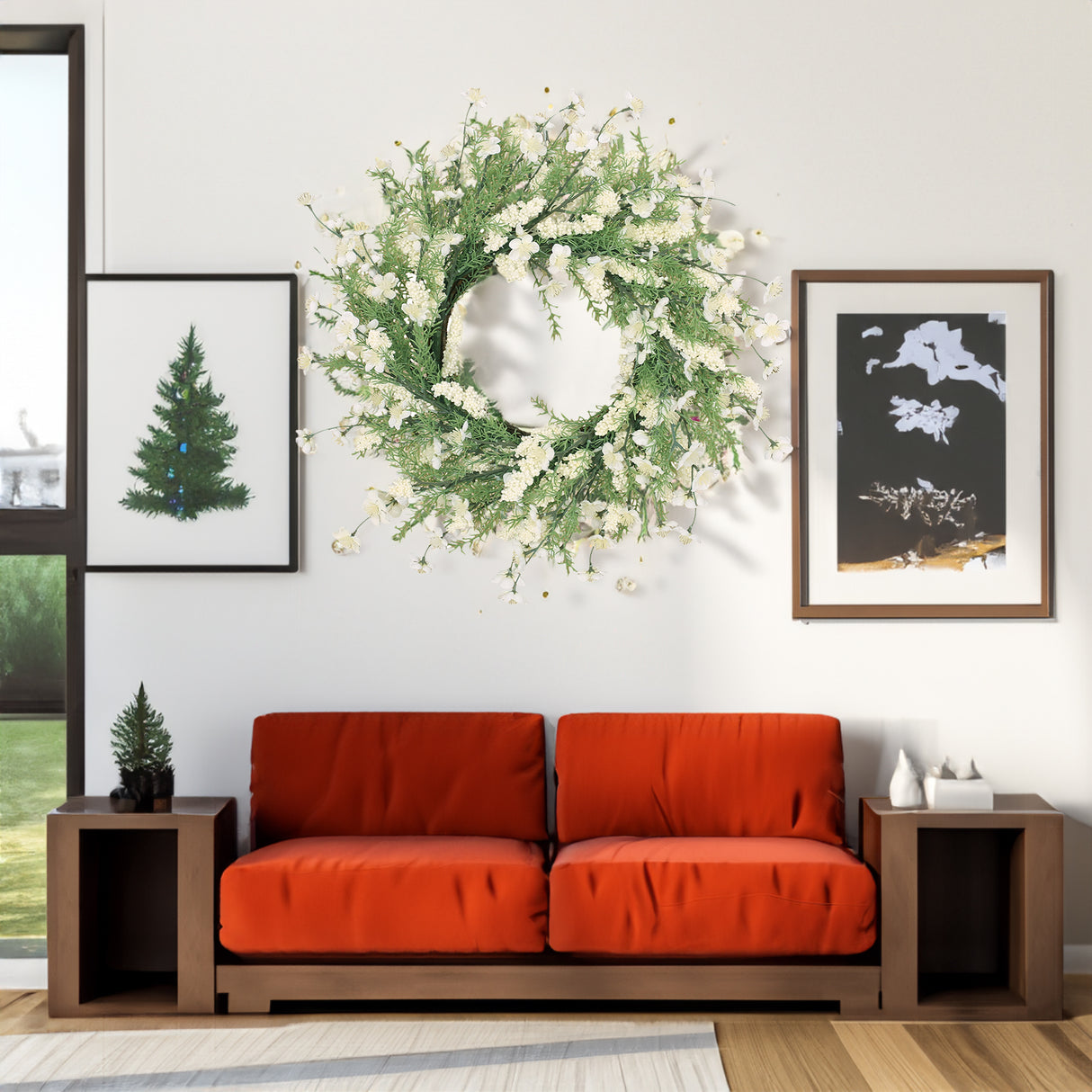 30" Plum Blossom Wreath - V.I.P Digital Presence