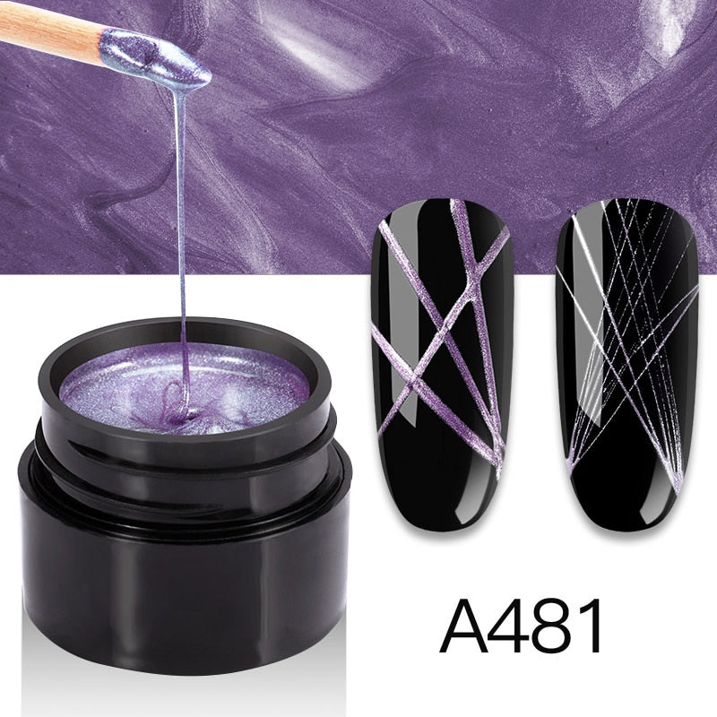 ROSALIND Gel Spider Line For Nails Art Gel Polish UV Colors Painting Gel Nail Polish Spider Gel Lacquer Web Stickers Gel Polish - V.I.P Digital Presence