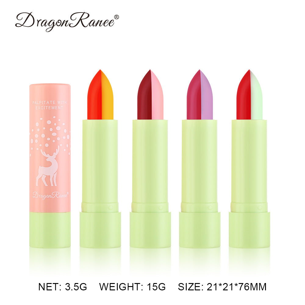 Macaron Color Changing Single And Double Color Lipstick Lipstick Lasting And Not Easy To Decolorize Biting Lip Moisturizing Warm Color Lipstick - V.I.P Digital Presence
