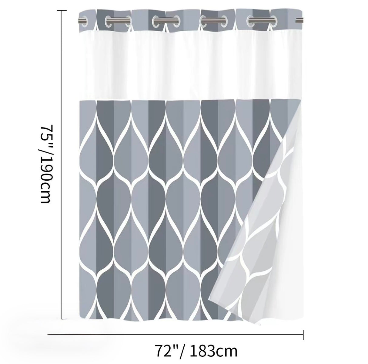 GeoWave Shower Curtain