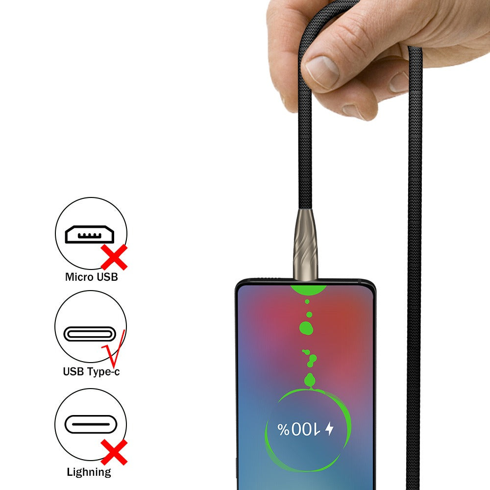 5AType-c zinc alloy fast charging data cable suitable for Android charging Xiaomi Huawei phone fast charging cable durable - V.I.P Digital Presence