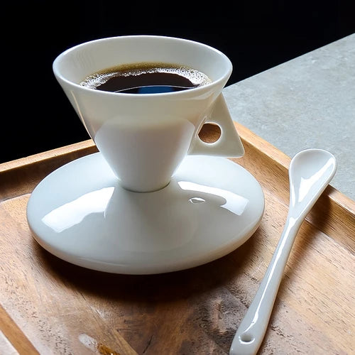 hand brewed coffee cups and saucers set with spoon espresso share ins style personality small cup exquisite highValue - V.I.P Digital Presence