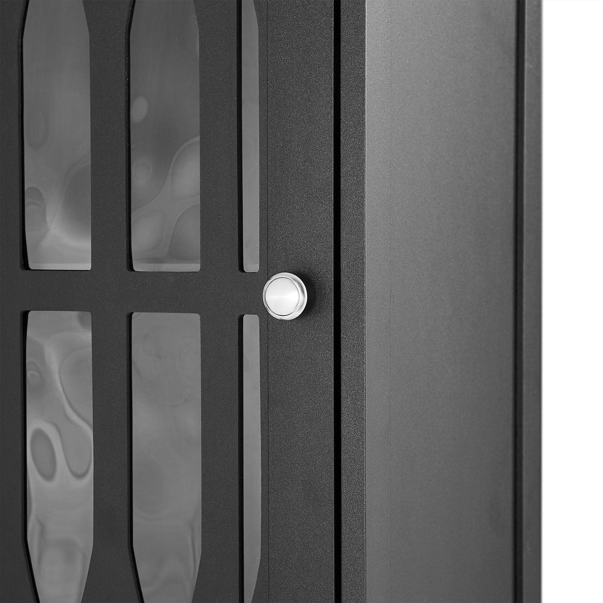 Tall Bathroom Cabinet, Freestanding Storage Cabinet with Drawer and Doors, MDF Board, Acrylic Door, Adjustable Shelf, Black - V.I.P Digital Presence