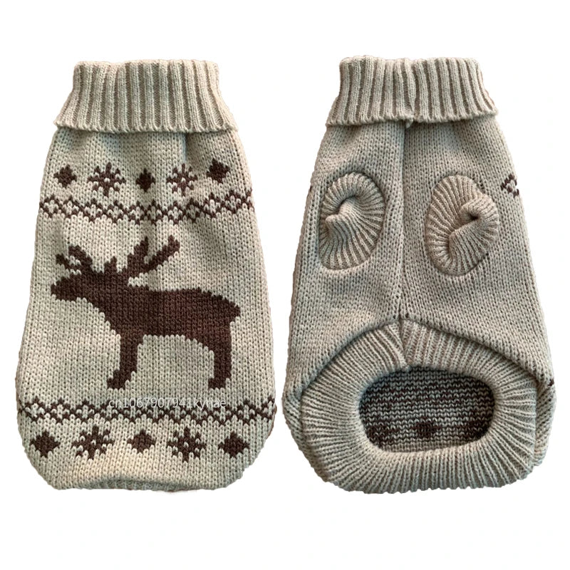 Warm Pet Dog Sweater Winter Dog Clothes for Small Medium Dogs Knitted Puppy Cat Coat Chihuahua French Bulldogs Yorkie Customes - V.I.P Digital Presence