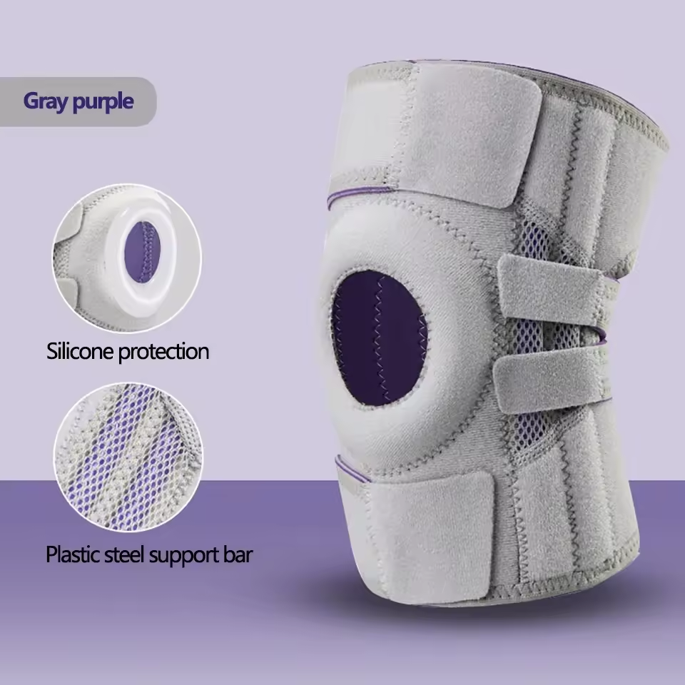 Meniscus Sports Knee Protector Silicone Shock Absorber Stability Patella Knee Protector Support Strip Velcro Adjustable - V.I.P Digital Presence