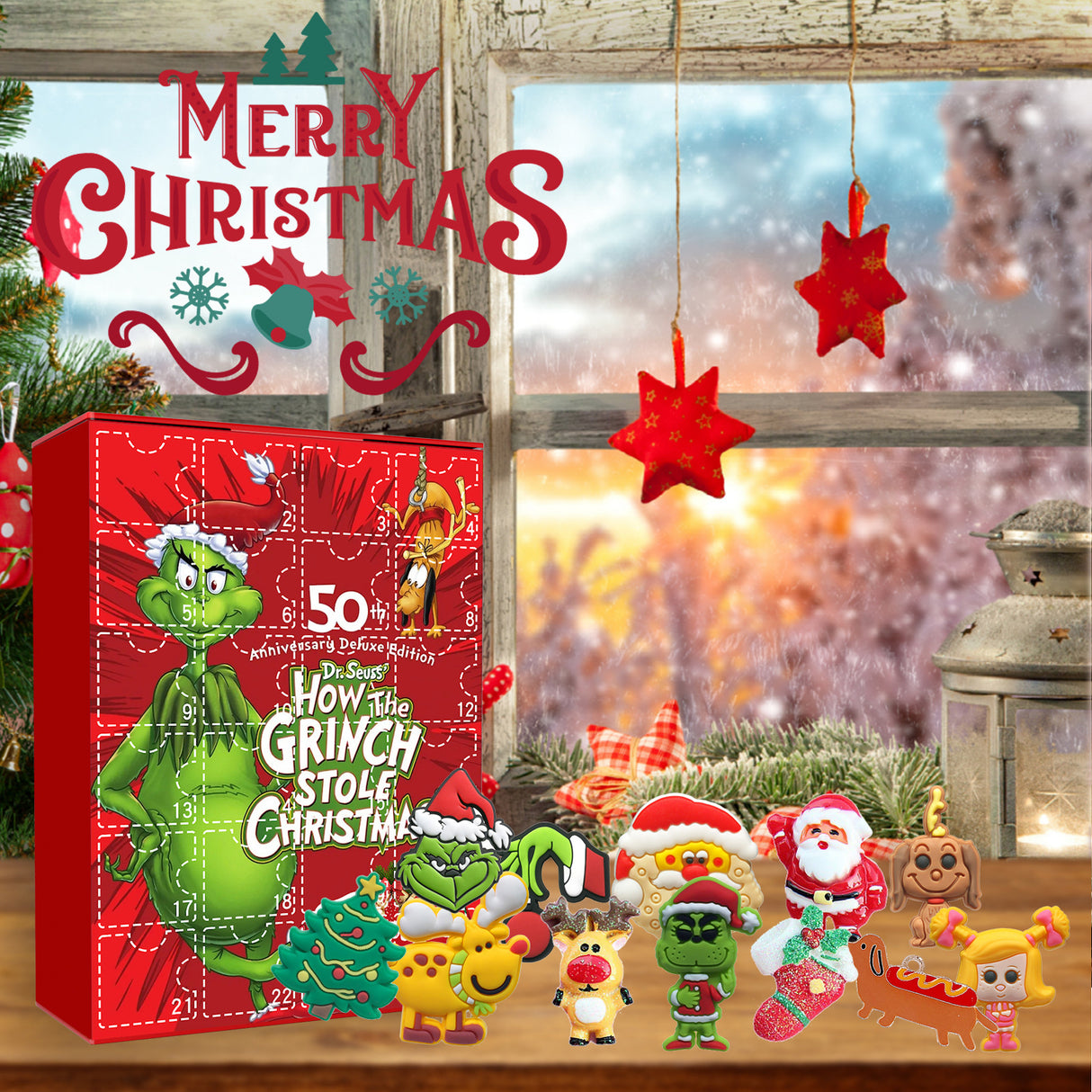 Green Sulley Grinch Blind Box Green Sulley Grinch Series 24 Box Christmas Cartoon Toy Blind Box - V.I.P Digital Presence