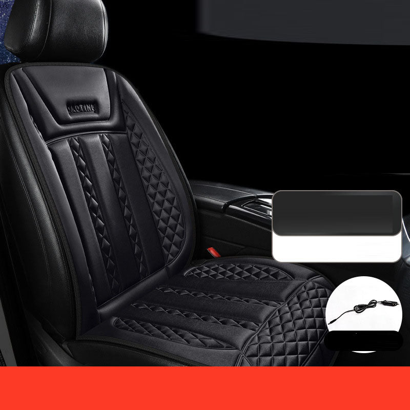 Car heated seat cushion winter single seat car electric heating modified plush seat cushion 12V24V warm - V.I.P Digital Presence
