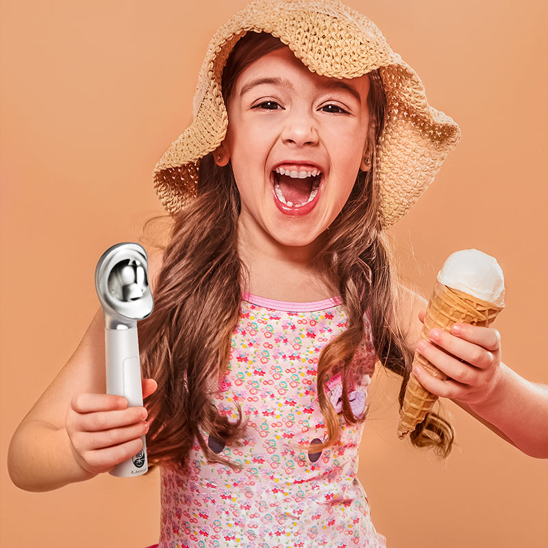 Rechargeable Heated Scoop: Adjustable Temp, Rapid Heat for Ice Cream & More - V.I.P Digital Presence
