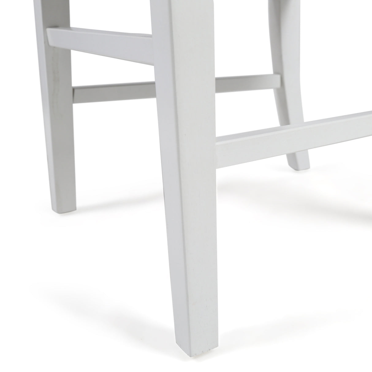 Roshan Farmhouse Acacia Wood Dining Chairs, White / Walnut (Set of 2) - V.I.P Digital Presence