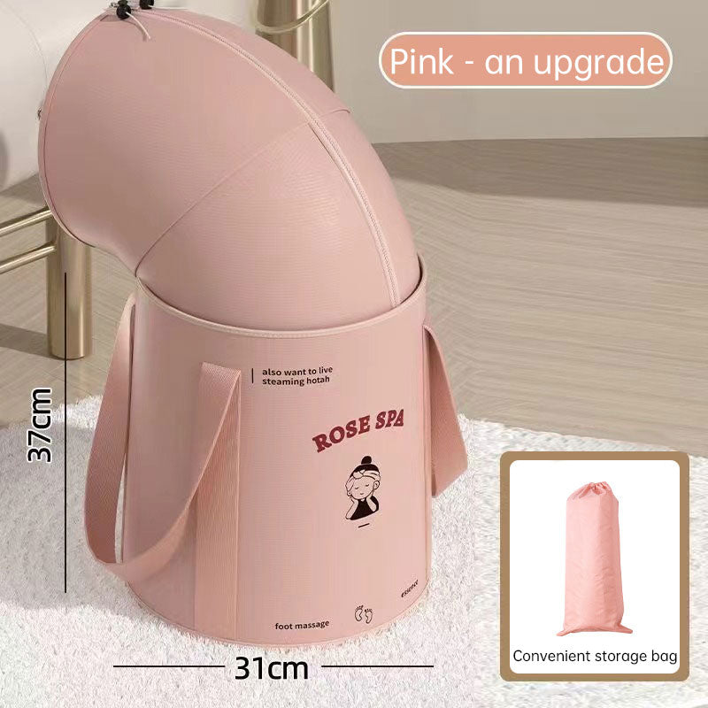 Foldable foot bath bag foot bath basin deep barrel over calf dormitory fumigation foot bath barrel household portable foot bath - V.I.P Digital Presence