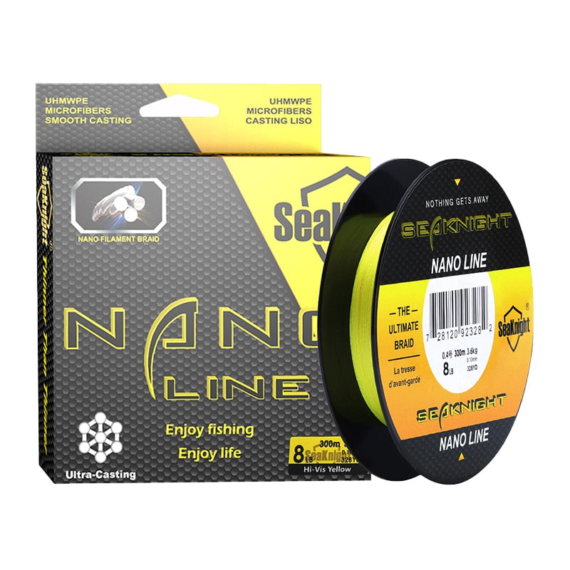 SeaKnight NANO 100M 300M 4 Strands Braided Fishing Lines Multifilament PE Fishing Line 4LB 6LB 8LB 10LB Diameter 0.07-0.12mm - V.I.P Digital Presence