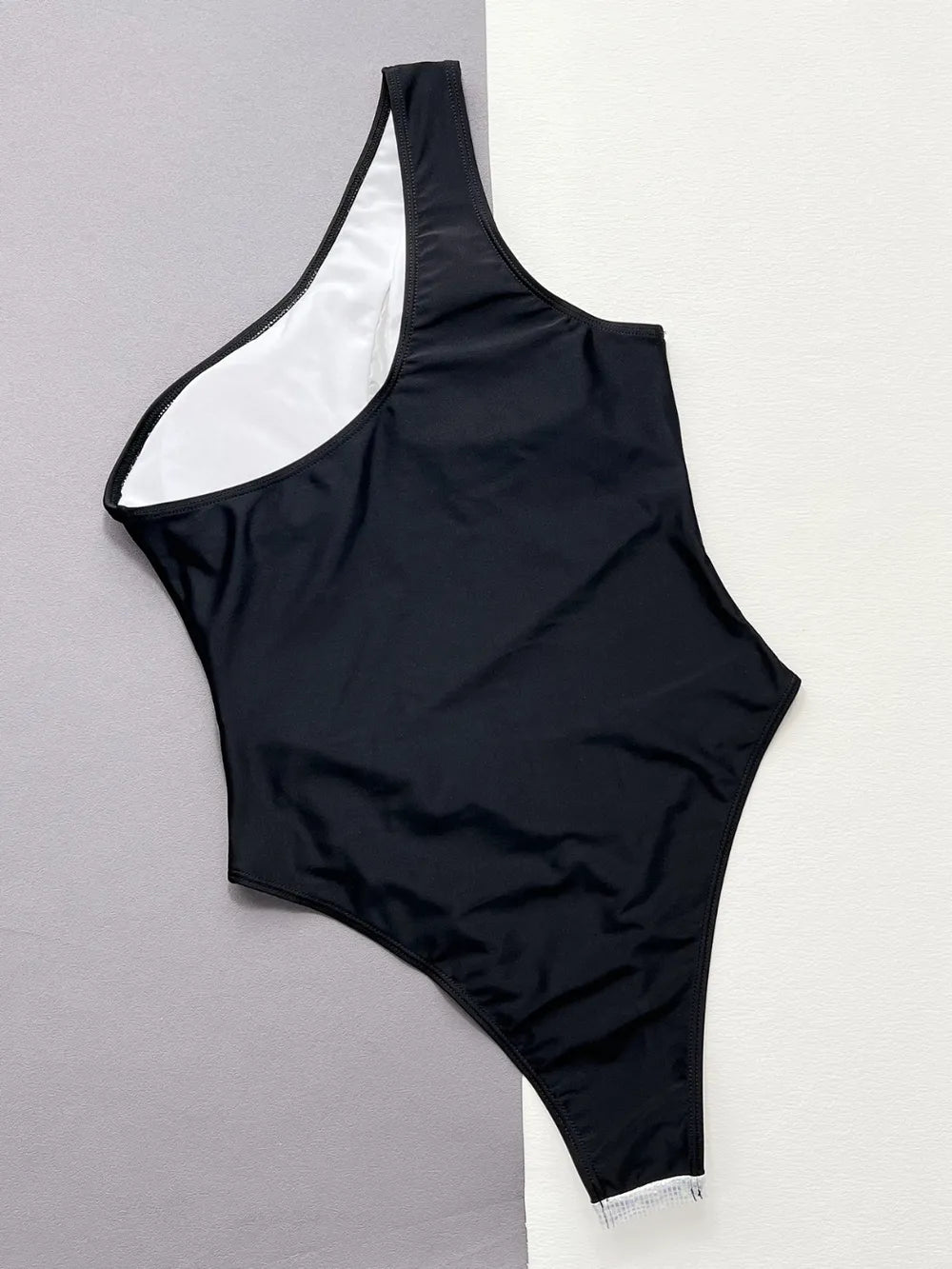 Contrast Panel One-Piece Swimsuit - V.I.P Digital Presence