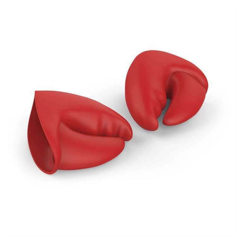Red lobster pliers insulated gloves kitchen insulation temperature resistance thick silicone to prevent burns hand clip - V.I.P Digital Presence