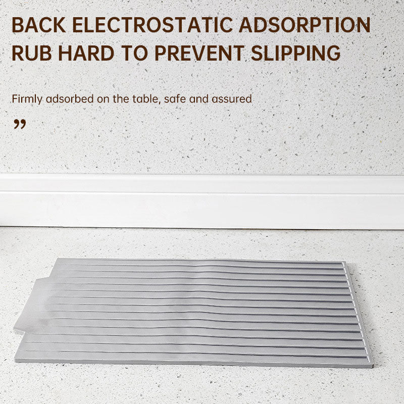 Dishes drain pad insulation pad can be cut kitchen wash countertop drain dishes sink stove water control silicone mat - V.I.P Digital Presence
