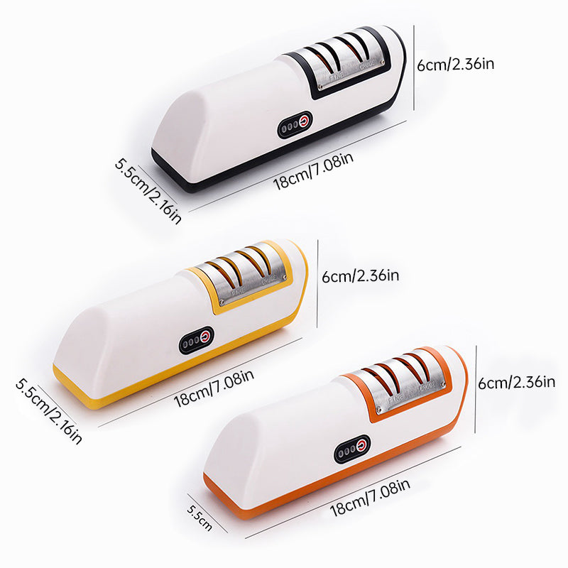 Multifunctional Electric Knife Sharpener. Automatic, professional, small - sized for kitchen use. Quick - sharpening with non - - V.I.P Digital Presence