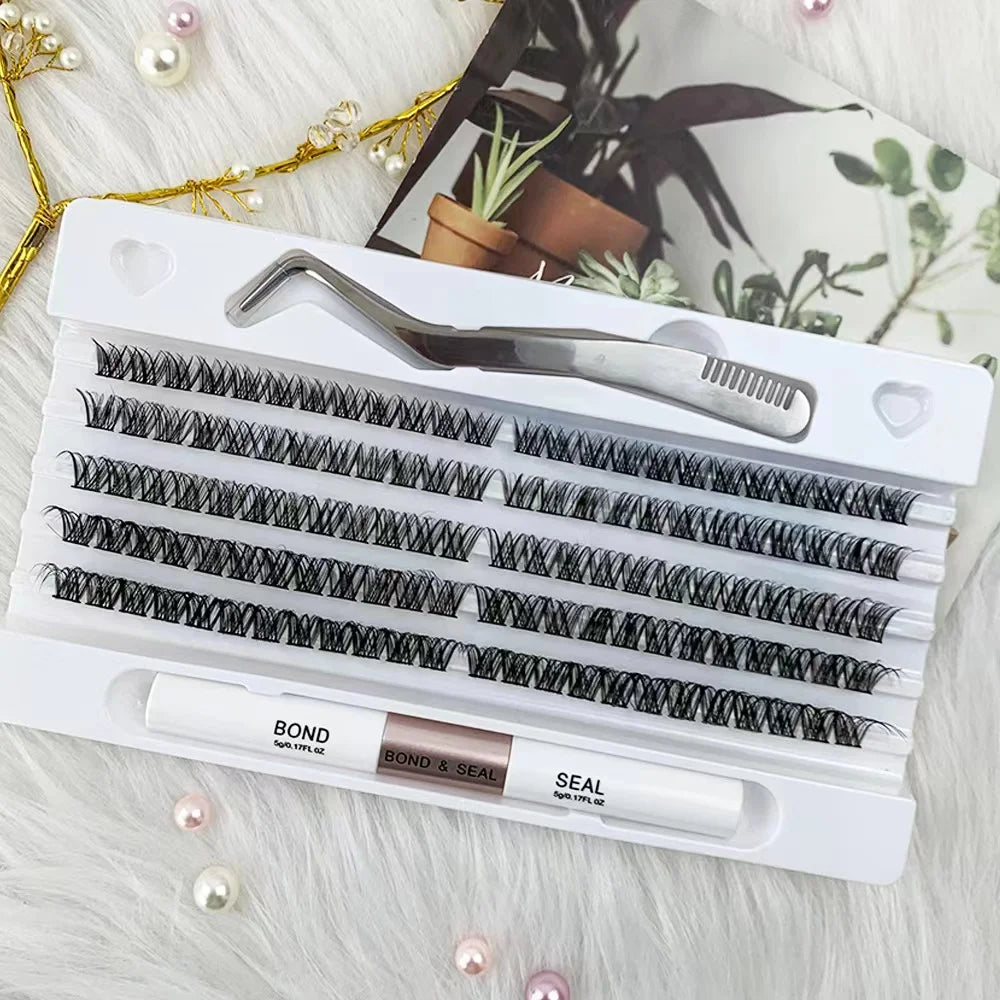 Hot Sales Natural looks 120 Clusters False Eyelash DIY Eye Lash Extension Kit Make Up Segmented Eyelashes - V.I.P Digital Presence