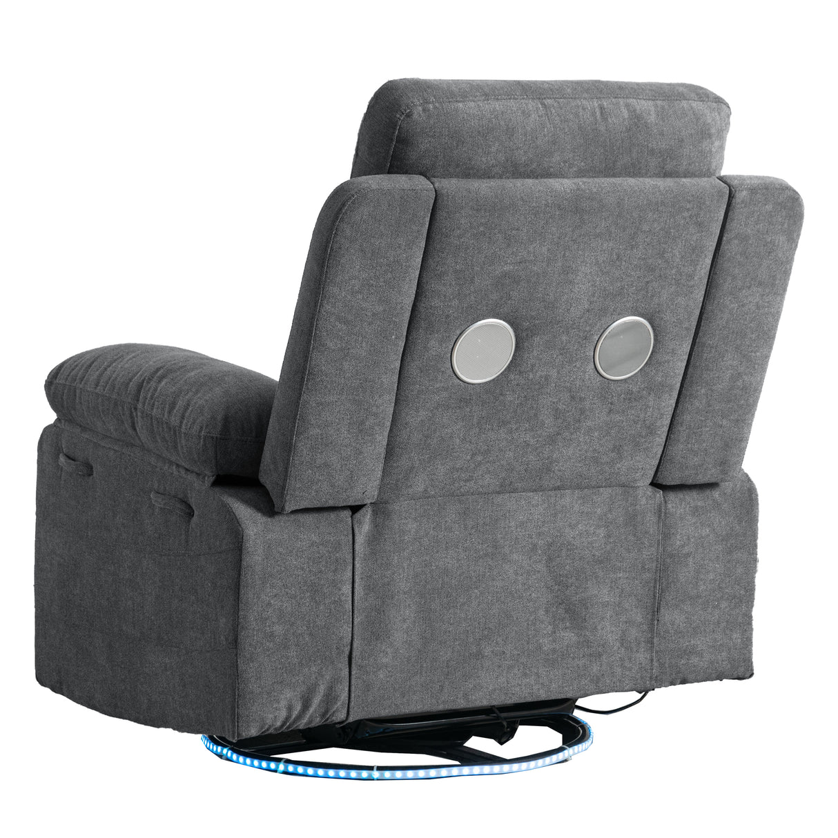 270 degree rotating electric lounge chair with Bluetooth speaker, LED light, telescopic foot pedal adjustable backrest DG - V.I.P Digital Presence
