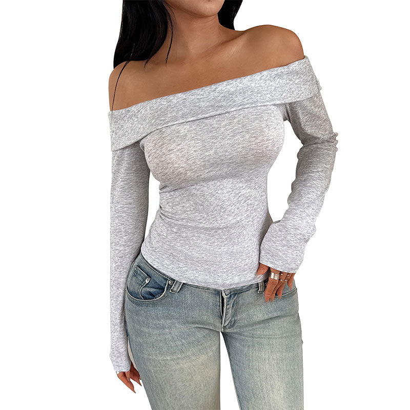 Slim Fit Spicy Girl One-Shoulder Top for Women - V.I.P Digital Presence