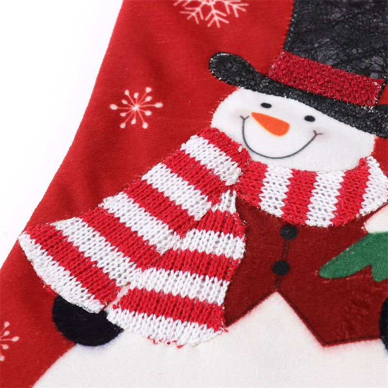 Christmas decorations Christmas pendants Christmas socks Santa Claus snowman velvet socks Christmas socks gift bags - V.I.P Digital Presence