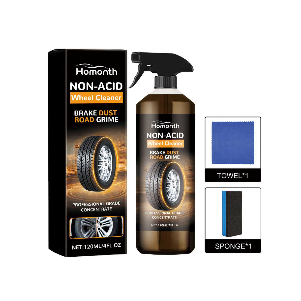 Non-Acid Wheel Cleaner, Wheel Hub Renovation Cleaning And Polishing Maintenance Multi-Functional Cleaning Agent - V.I.P Digital Presence