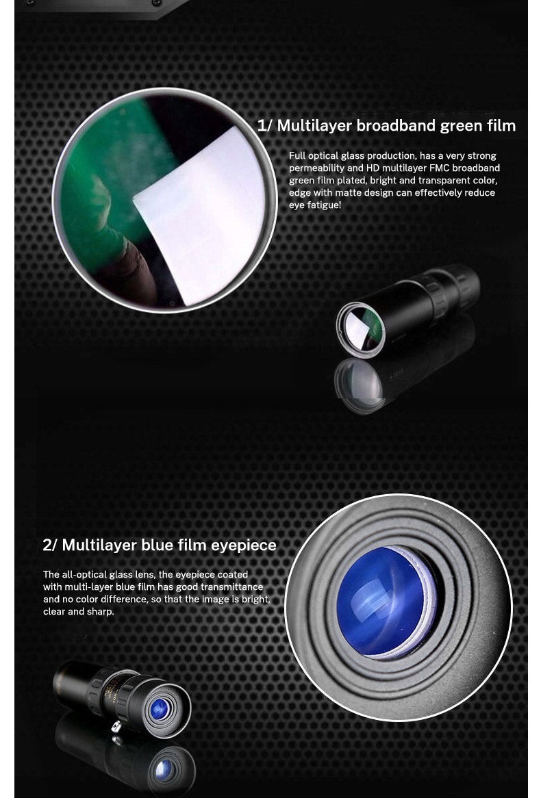 10-30×25 Zoom HD Portable Strong Binoculars Long Range Professional Spyglass Monocular Telescope Low Night Vision for Hunting - V.I.P Digital Presence