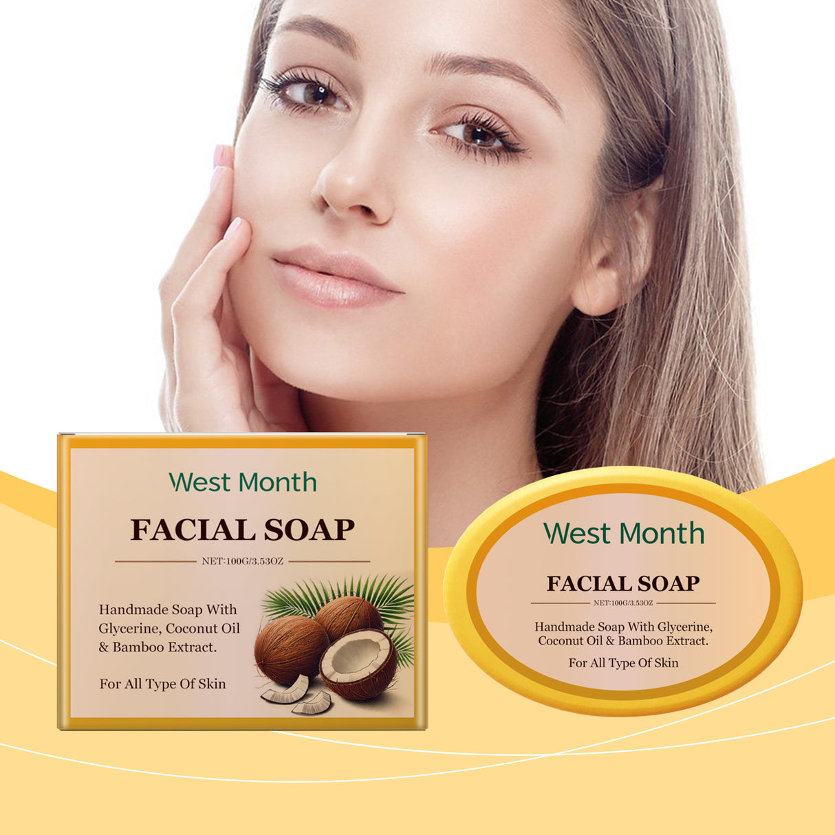 Cleansing Soap, Moisturizing, Gentle, Clean, Soft, Moisturizing, Refreshing, Oil-Control Hand-Made Cleansing Soap - V.I.P Digital Presence