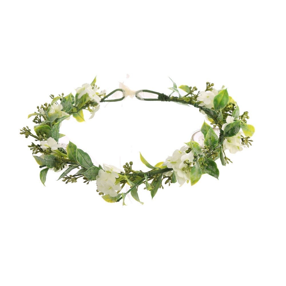 Beach vacation photo wreath headdress bride bridesmaid headdress headdress flower - V.I.P Digital Presence