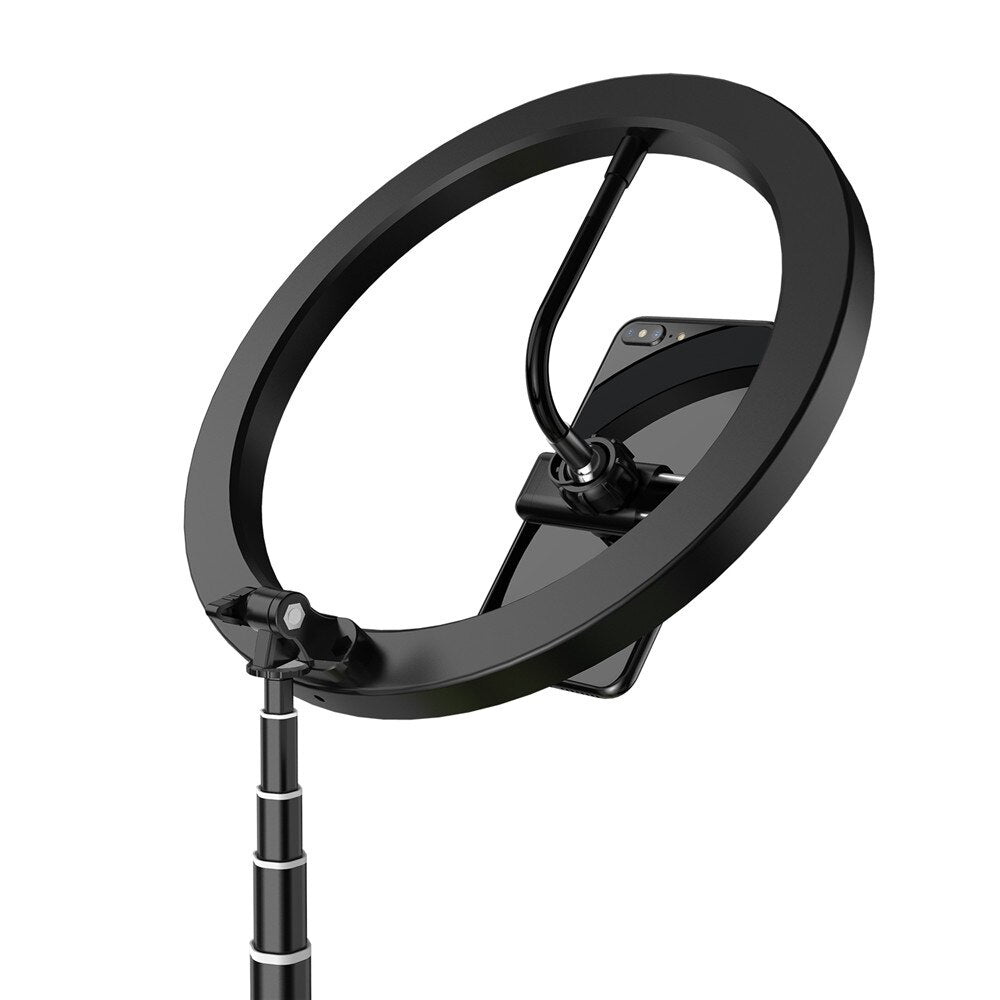 Foldable LED Ring Light Dimmable Selfie USB Ring Video Light with 1.68m Stand For Video Youtube Tiktok Makeup Flash - V.I.P Digital Presence