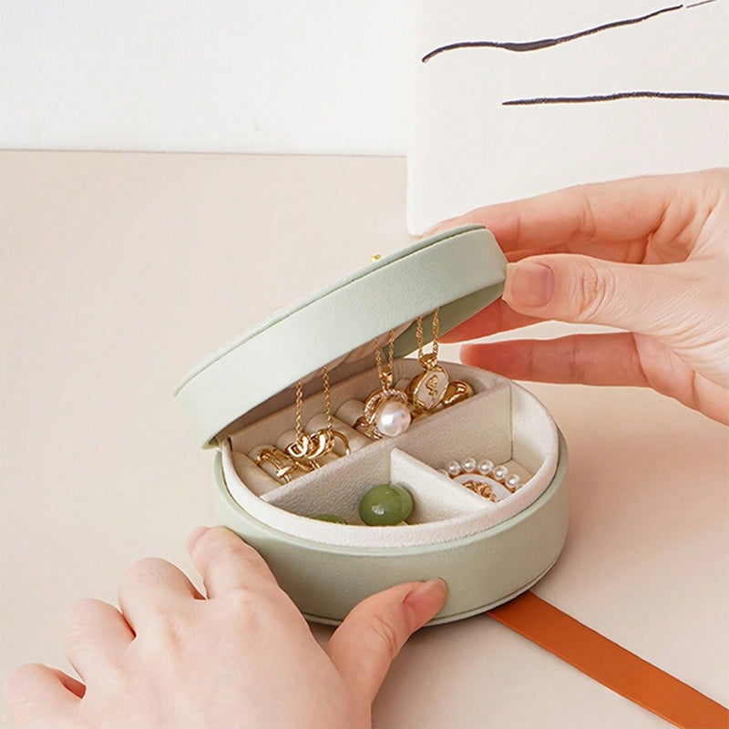 Customized pattern PU jewelry box for high-end travel rings necklaces and accessories - V.I.P Digital Presence