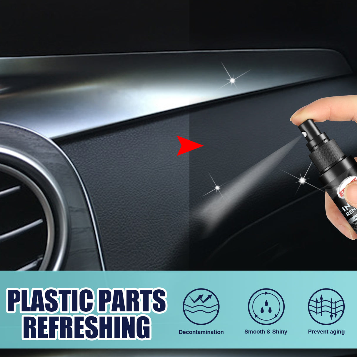 Automotive Interior Repair Spray, Clean Interior Leather Maintenance Spray Car Interior Refurbishment Spray - V.I.P Digital Presence