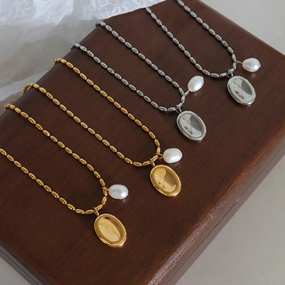 Elliptical brand niche commuting fashion titanium steel necklace women's collarbone chain - V.I.P Digital Presence