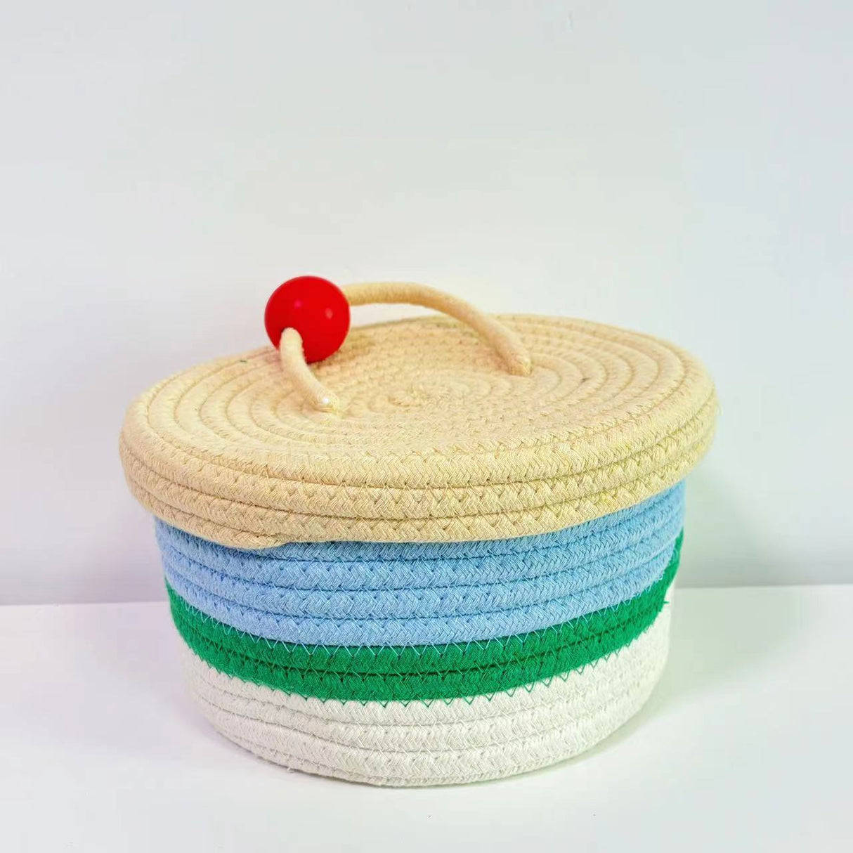 Home Cotton Weaving Storage Basket Ins Wind Vegetable Toy Storage Basket Living Room Miscellaneous Display Underwear Storage Basket - V.I.P Digital Presence