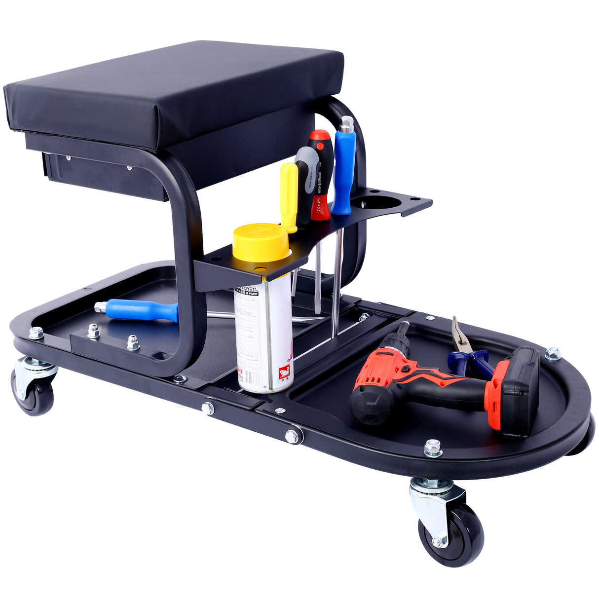 Ultimate Rolling Details and Multifunctional Car, 15'1/2 "x 8'3/4" x 18'1/2 "- Black - V.I.P Digital Presence