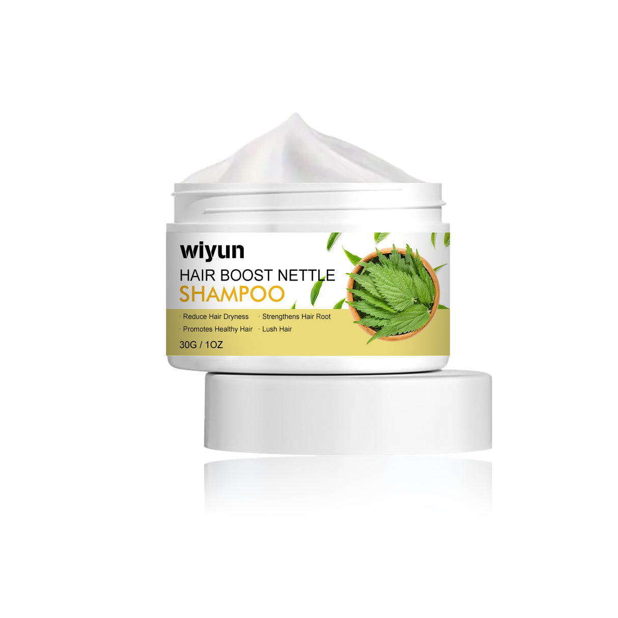 WIYUN Hair Boost Nettle Shampoo, Deep Cleansing Scalp Moisturizing Repair Solid Hair Dense Anti-Fall Smoothing Hair Care Shampoo - V.I.P Digital Presence