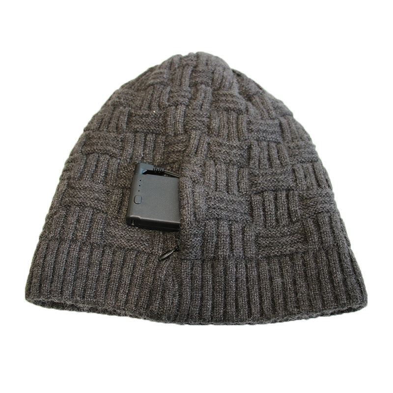 Knitted Thermal Cap Electric Heating Cap Outdoor Cold Proof Carbon Fiber Heating Cap - V.I.P Digital Presence