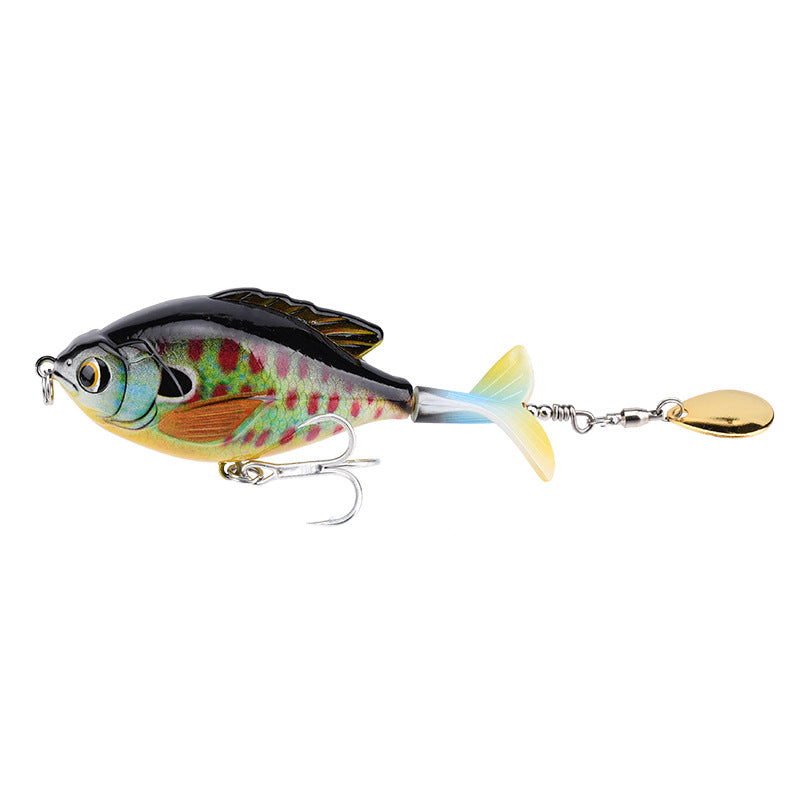 9.5cm/16.9g Propeller Rotary Tractor Bait Path Sub Bait Floating Water Rock Small Fat Water System Wave Climbing Fish bait - V.I.P Digital Presence
