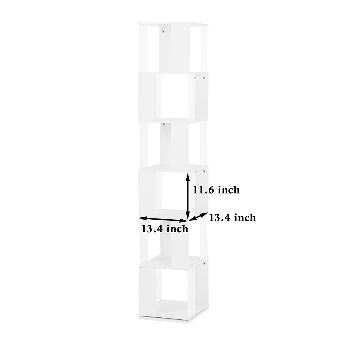 6-layer rotating acrylic board simple bookshelf, multi-functional creative bookshelf for students in the living room - V.I.P Digital Presence