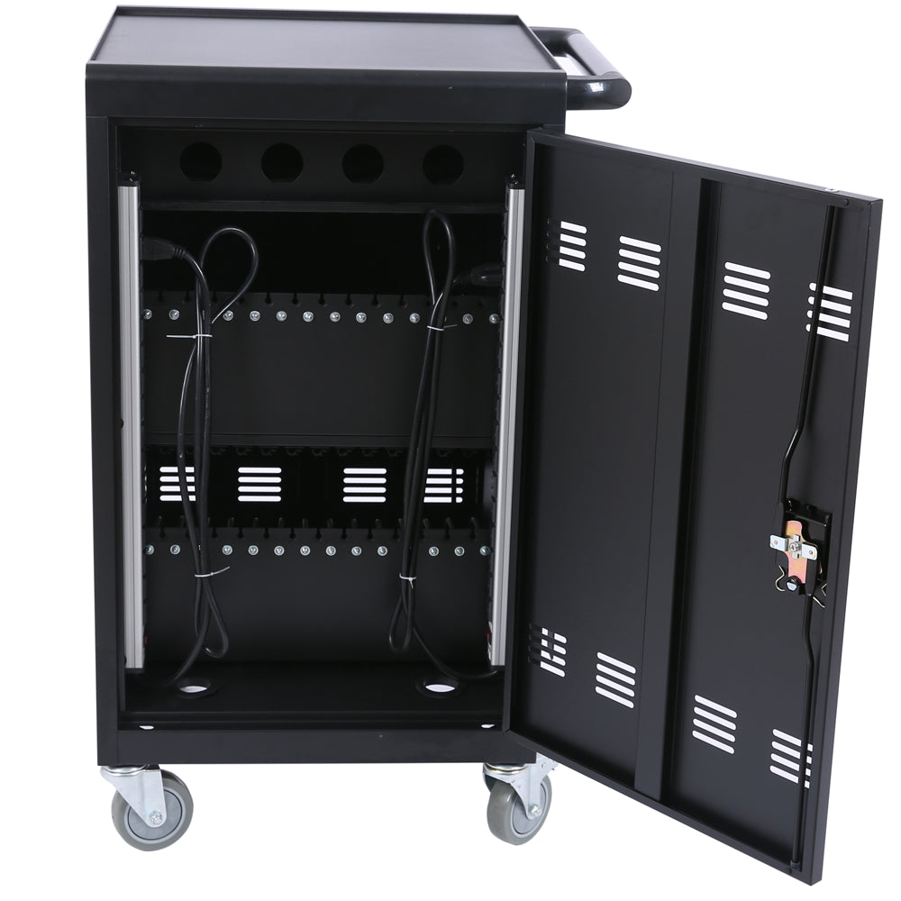 Mobile Charging Cart and Cabinet for Tablets Laptops 30-Device - V.I.P Digital Presence