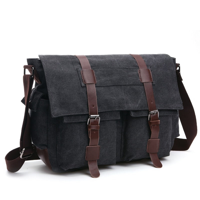 Men Business Messenger Bags For Men Shoulder Bag vintage Canvas Crossbody Pack Retro Casual Office Travel Bag - V.I.P Digital Presence