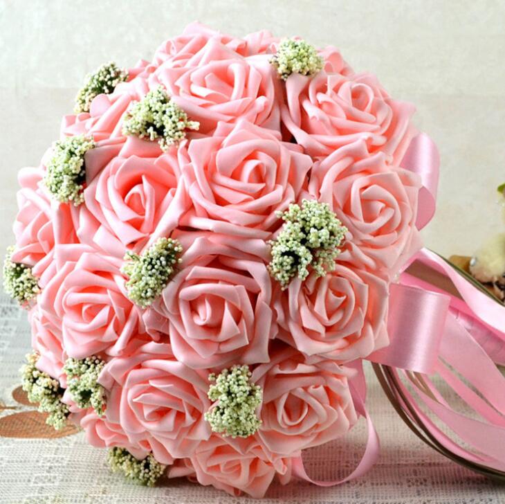 Bride Holding Flowers Romantic Wedding Colorful Bride 's Bouquet Red Pink Blue And Purple Bridal - V.I.P Digital Presence