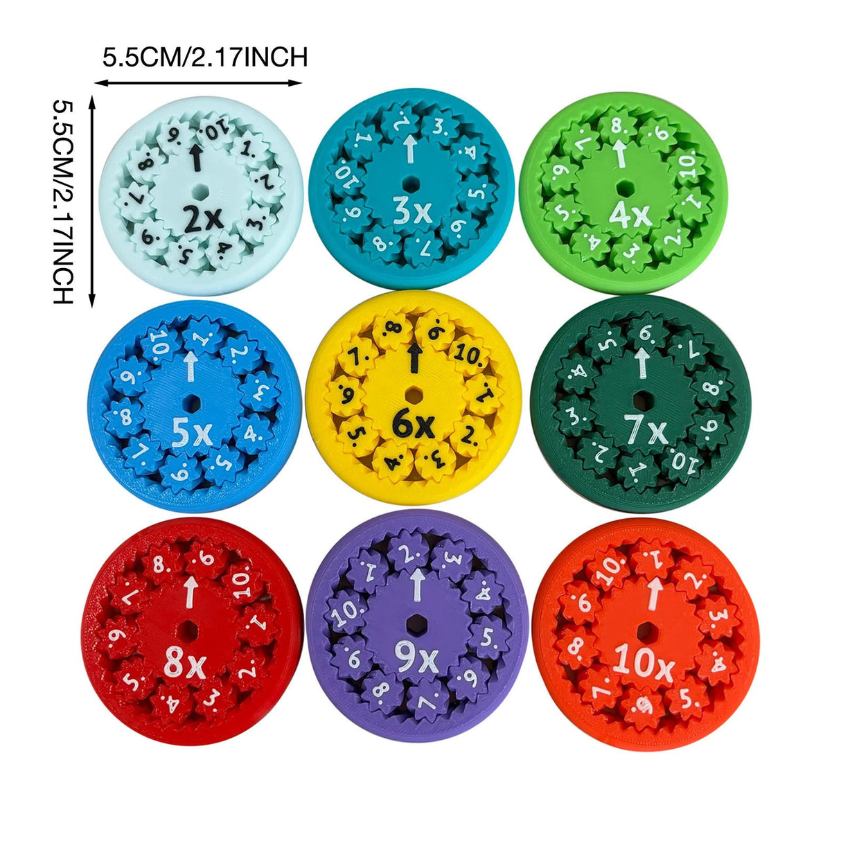 MATH FIDGET SPINNERS 9-piece math fidget spinner teaching enlightenment toy - V.I.P Digital Presence