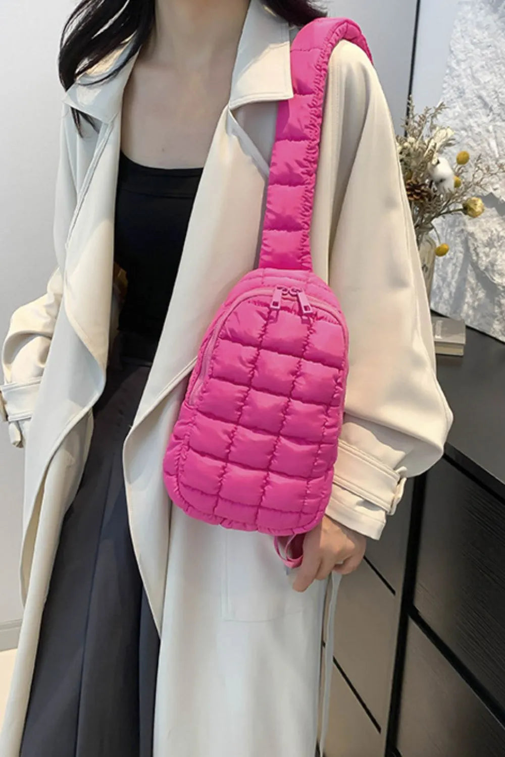 Quilted Nylon Crossbody Bag - V.I.P Digital Presence