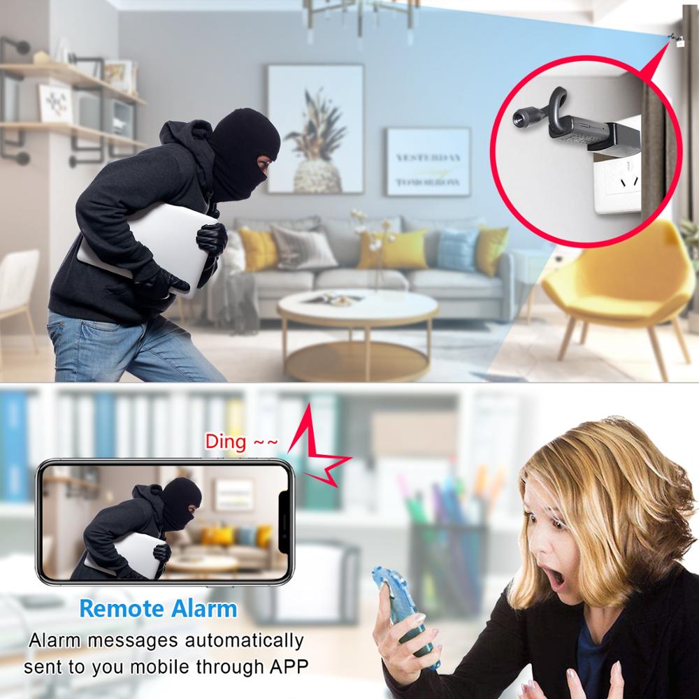 EVKVO HD Smart Mini Wifi USB Camera Real-time Surveillance IP Camera AI Human Detection Loop Recording Mini camera Support 64G - V.I.P Digital Presence