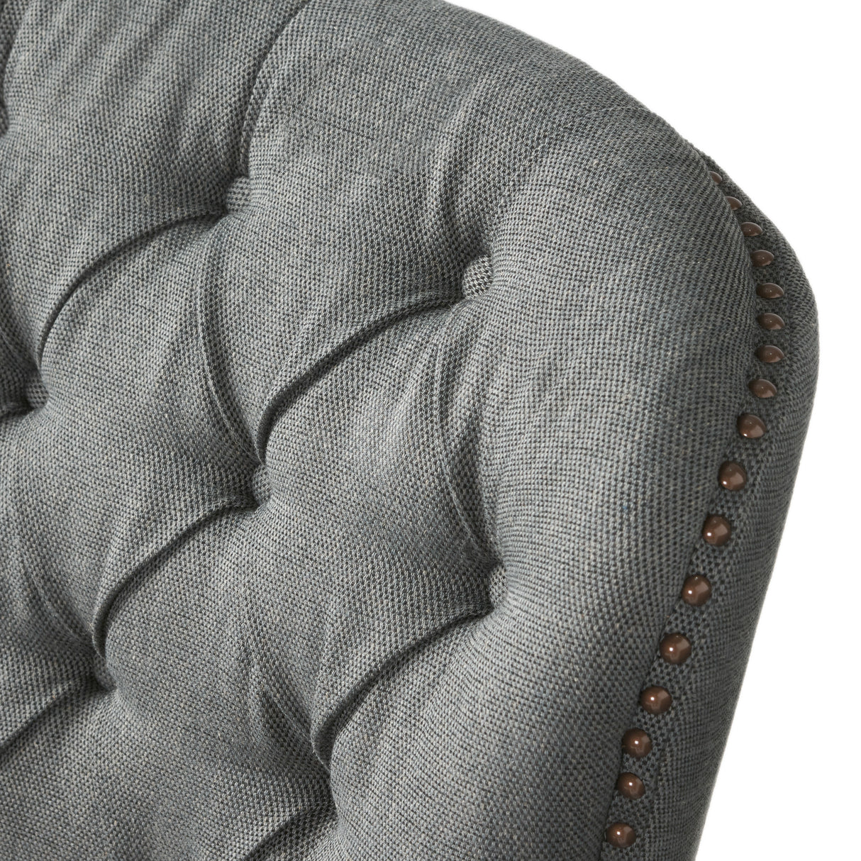 Modern grey fabric club chair and Ottoman set, stylish cushioned armchair, paired with Ottoman style - V.I.P Digital Presence