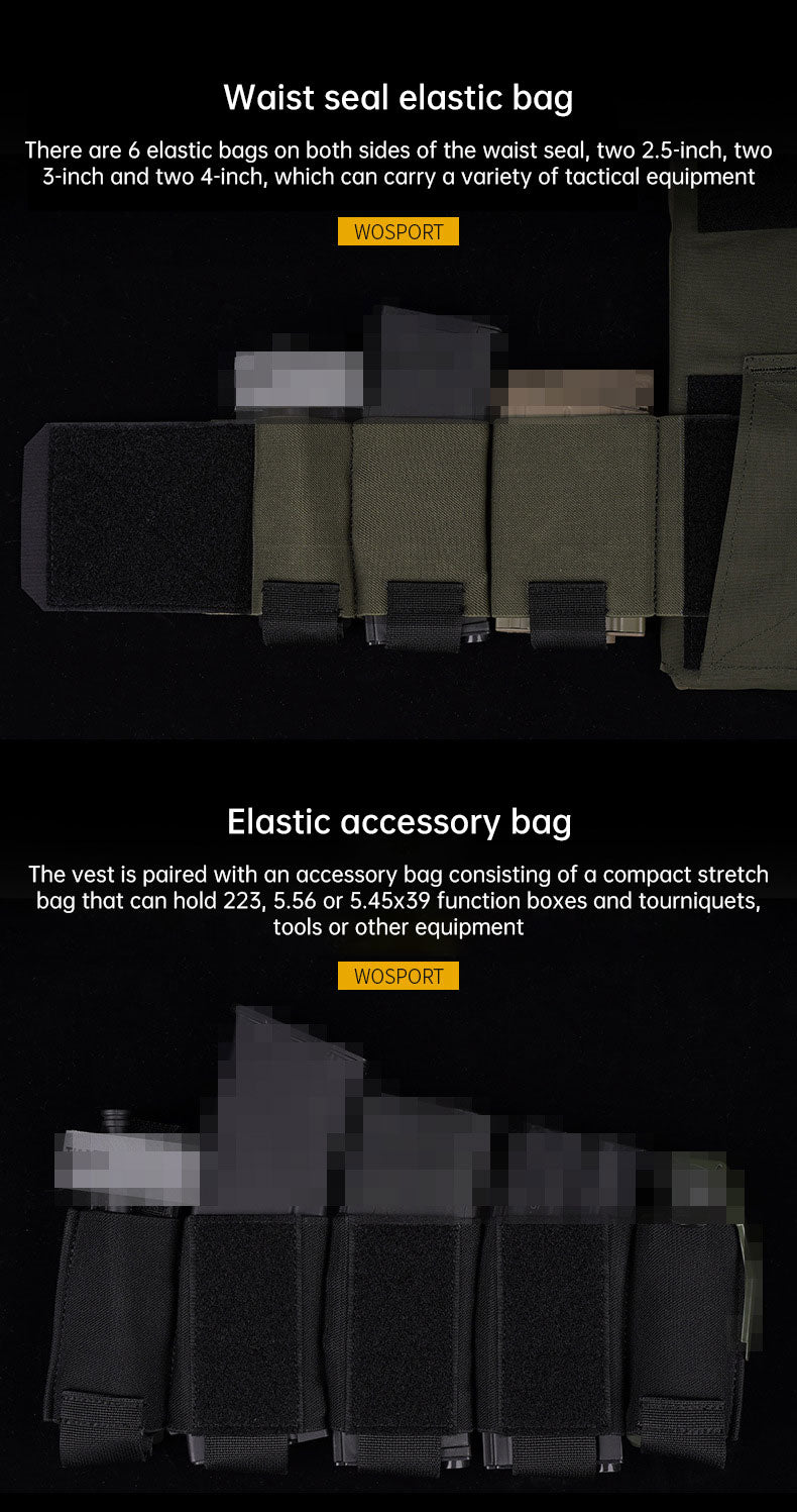 QASM Chest Buckle Waist Seal Storage Bag Little Dinosaur AC-1 Lightweight Tank Set - V.I.P Digital Presence