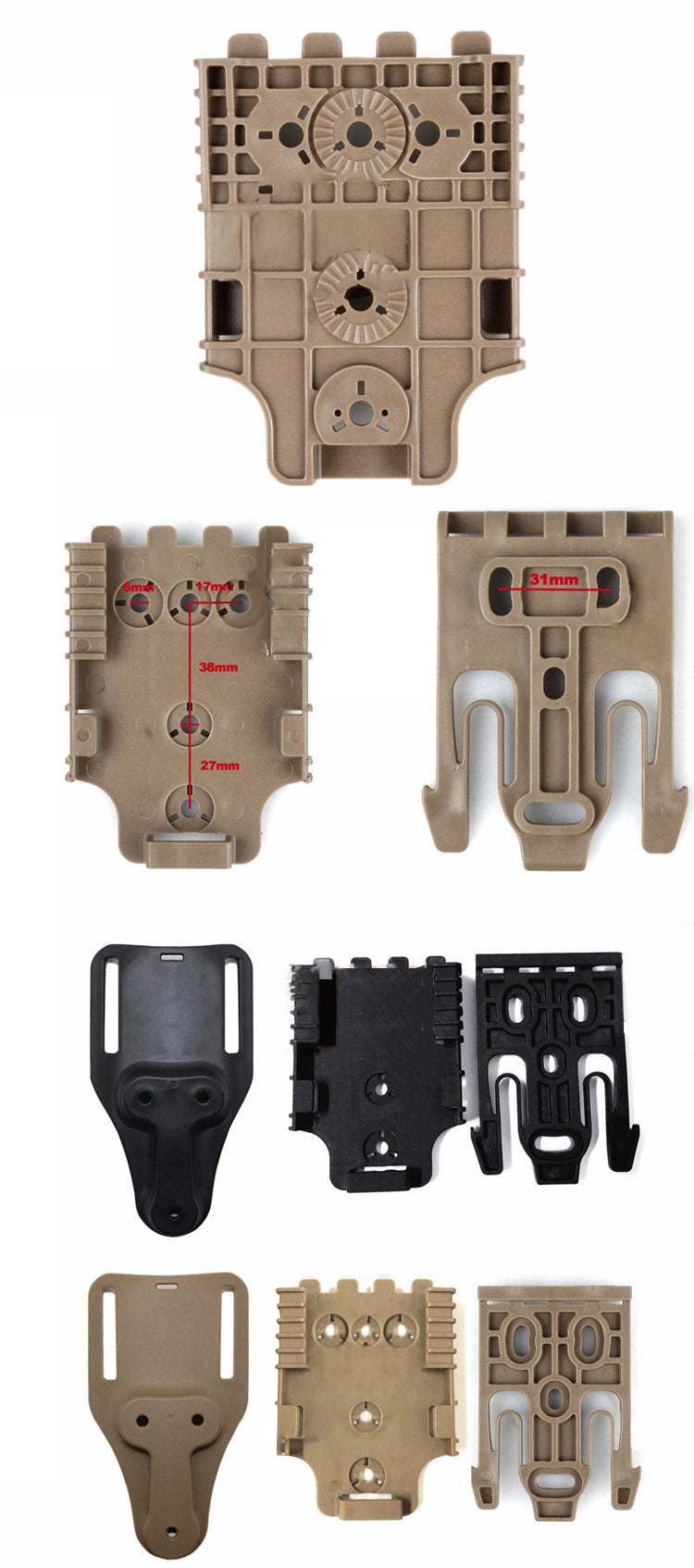 FMA Quick Release Waist Panel 3-piece Leg Hanging Sofa Lilan Outdoor Tactical Handgun Cover Quick Separation System - V.I.P Digital Presence