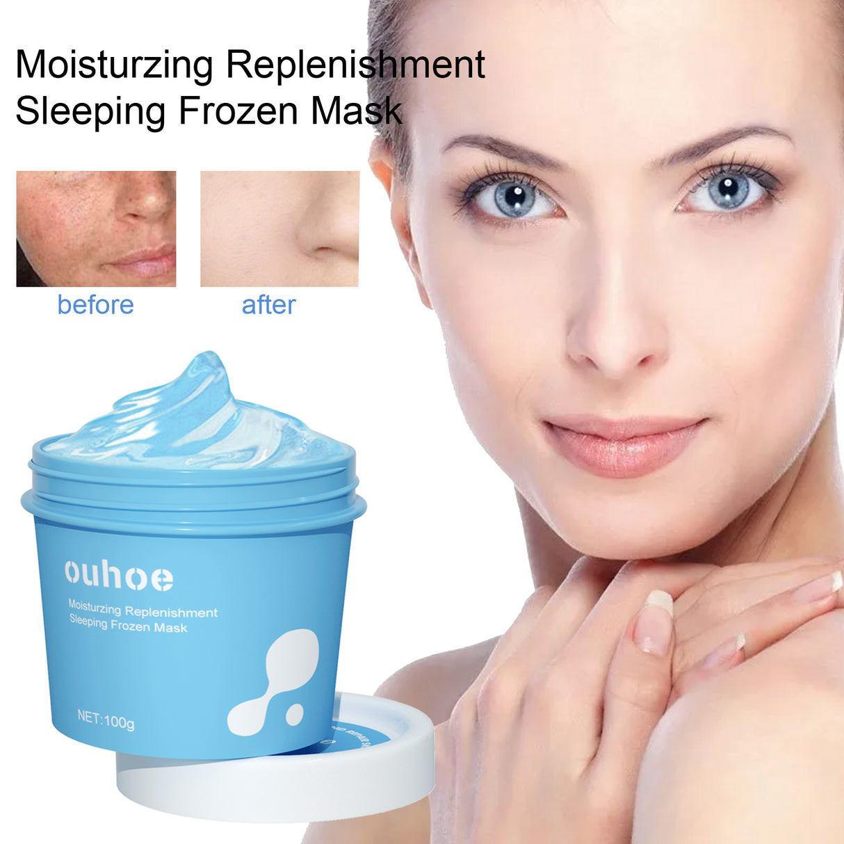 Hydrating And Moisturizing Sleep Frozen Mask, Shrink Pores Brightens Skin, Refreshes And Moisturizes Spread Mask - V.I.P Digital Presence