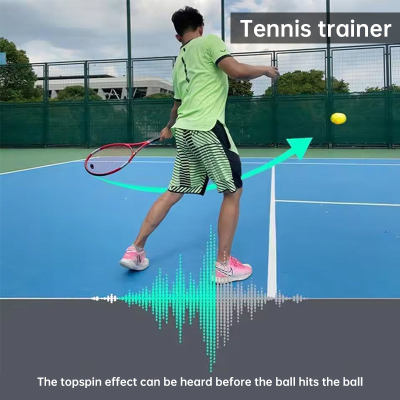 Portable Tennis Topspin Whistle Hitting Trainer - Ideal for Beginners' Swing Aid - V.I.P Digital Presence