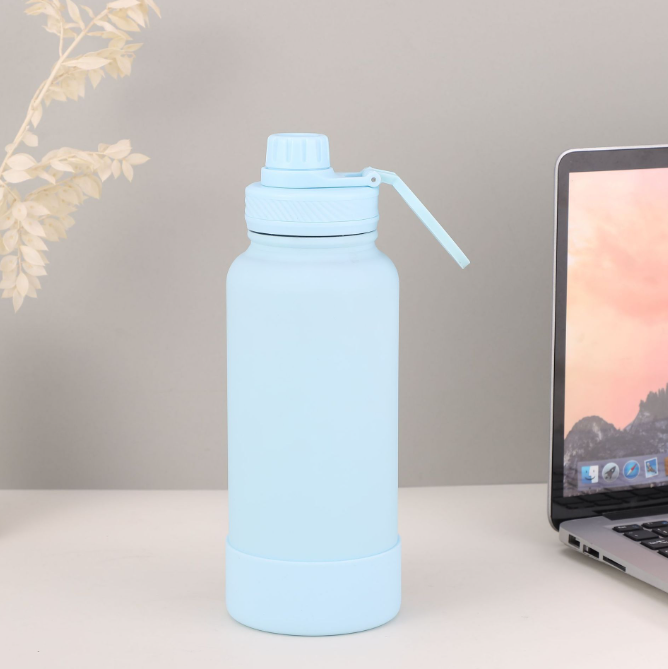 Magnetic Phone Holder Outdoor Large Capacity 1L Wide-Mouth Insulated Stainless Steel Sports Water Bottle - V.I.P Digital Presence